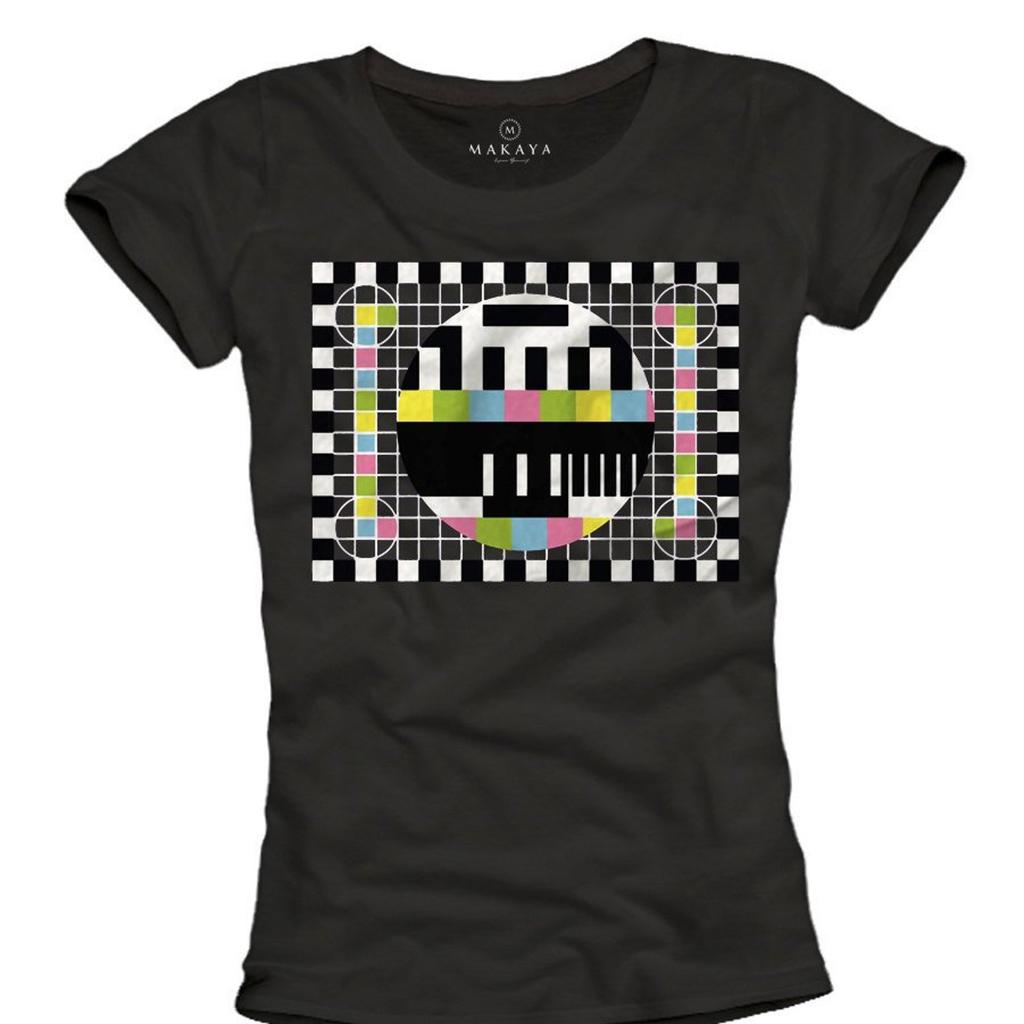 Womens Big Bang Shirt - Test Screen - Printed Sheldon Top black Funny Gifts for Girls S/M/L/XL