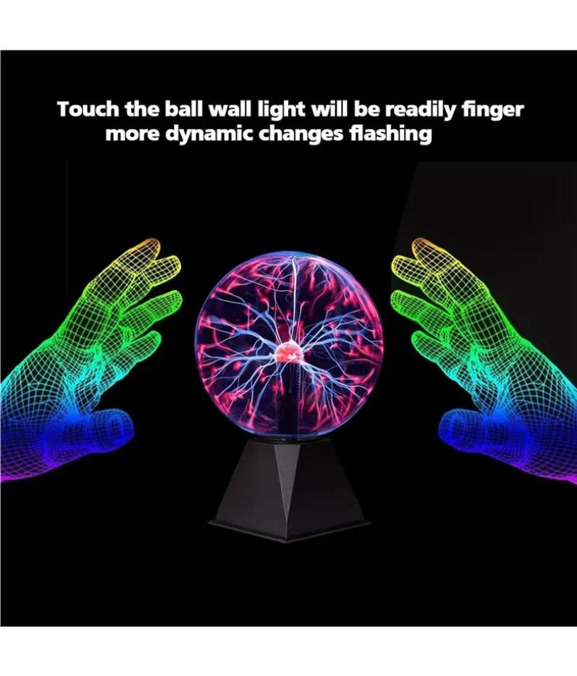 Магический плазменный шар лампа сенсорный стеклянный светодиодный ночник атмосферные огни рождественская вечеринка декор для спальни подарок на день рождения ребенка игрушка