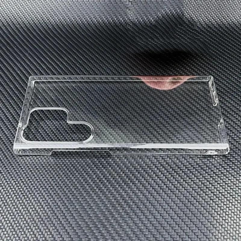 Для Samsung Galaxy S25 S24 S23 Ultra S22 S21 S20 S10 Plus Note 10 20 Ultra plus Прозрачный Жесткий Пластиковый Противоударный Чехол для Телефона