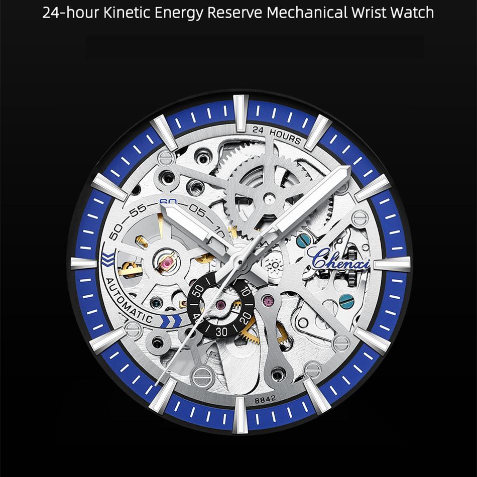 New TOP Brand Luxury Men's Watch With Box Automatic Hollow Waterproof Luminous Men's Mechanical Watches