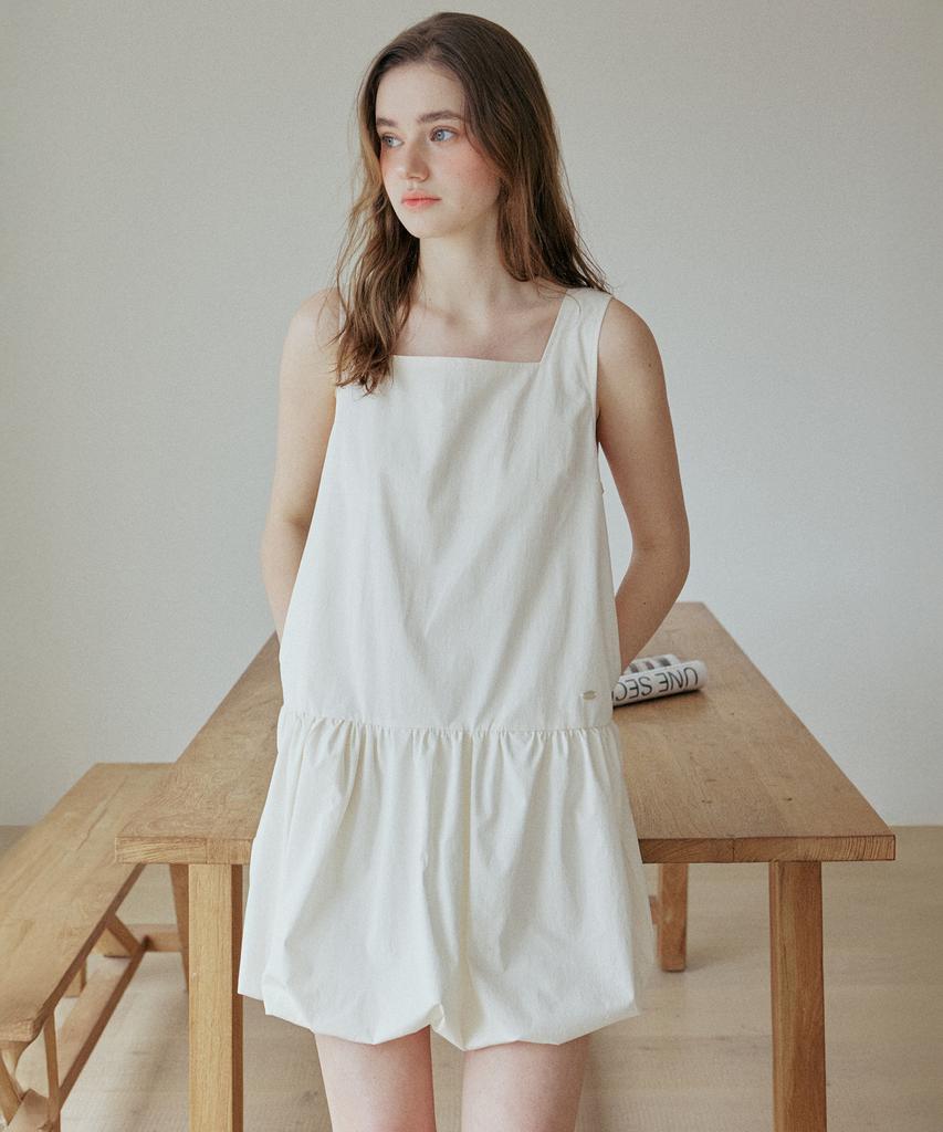 Yeoppe Baloon Shirring Onepiece_Ivory
