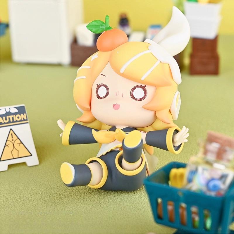 Милая Hatsune Miku Серия Падающие Фигурки-Сюрприз Игрушки Модели Фигурка Аниме Vocaloid Коллекция Украшений Коробка-Сюрприз Подарок Девочке на День Рождения