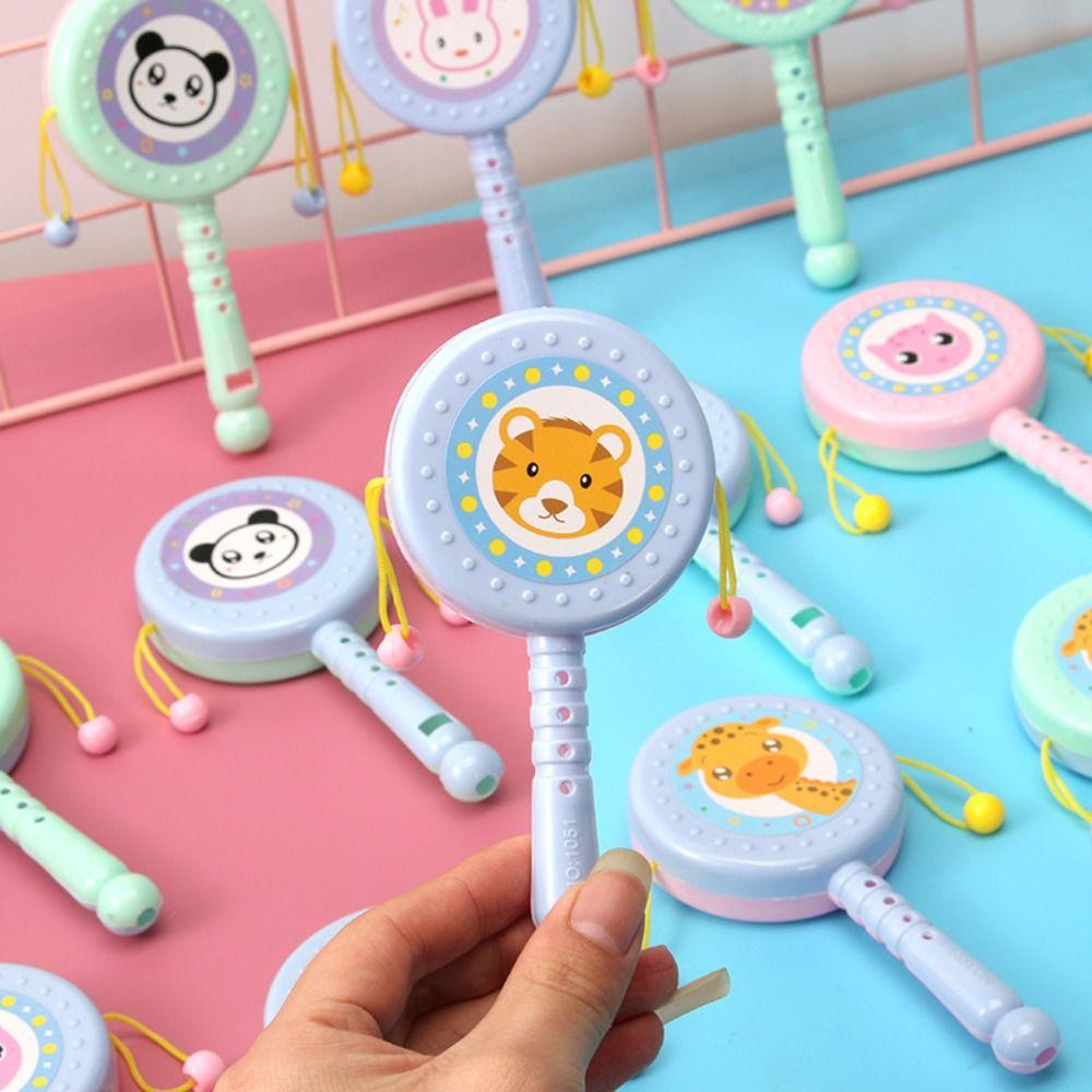 Party Supplies Musical Instruments Toys Rattle Music Toys Cartoon Rattle Kid Rattle Drum Musical