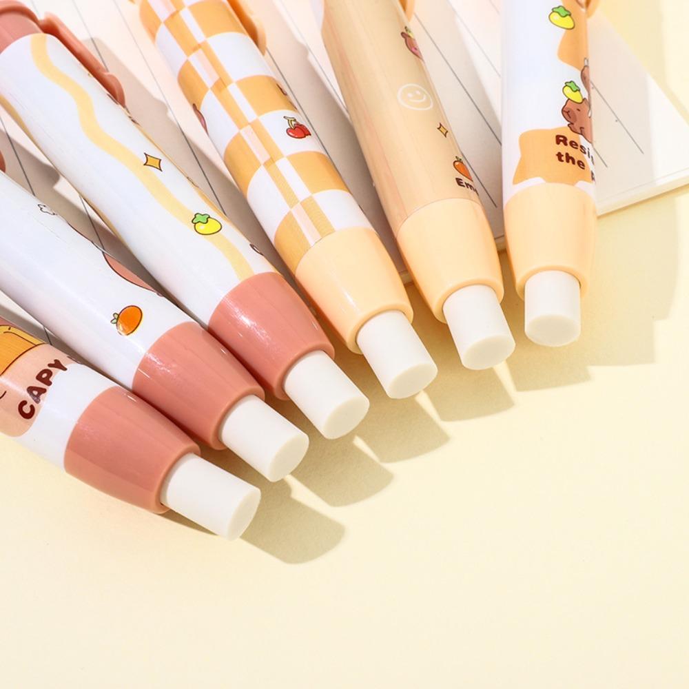 1PC Clean Capybara Eraser Soft Pen Type Eraser Lovely Pencil Wiping Tool  School  Supplies