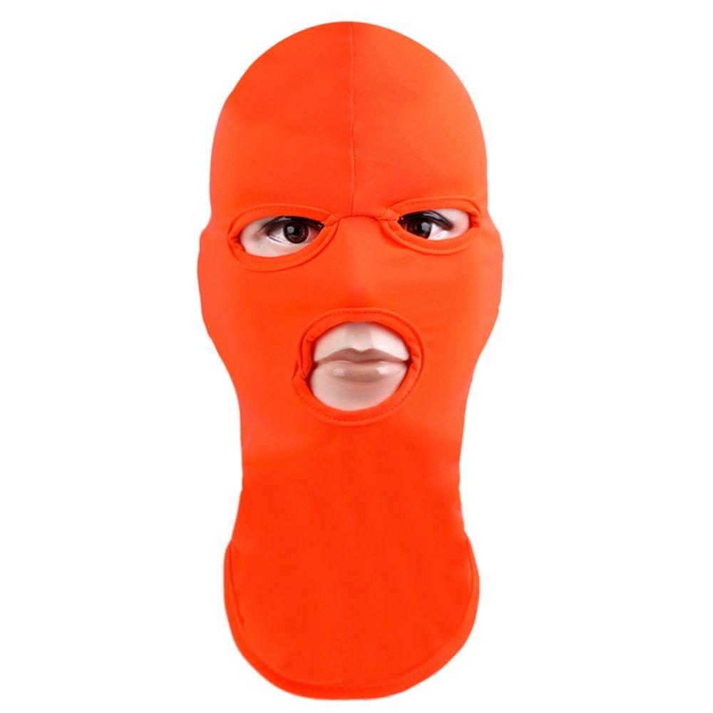 Велосипедная маска с 3 отверстиями, подшлемник для шлема, унисекс, шляпы, ветрозащитная полнолицевая маска для улицы