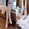 Love Black Retro Rose Flower Bottoming Stockings Pantyhose Fishnet Lace Trousers Gothic Tights