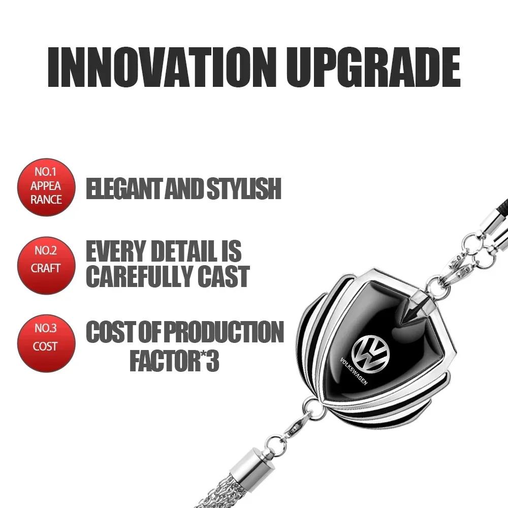 1PCS Car Ornaments Hanging Rearview Mirror Metal Emblem Pendant Accessory For Volkswagen VW GOLF6 MK6 MK7 MK7.5 8 MK8 Variant