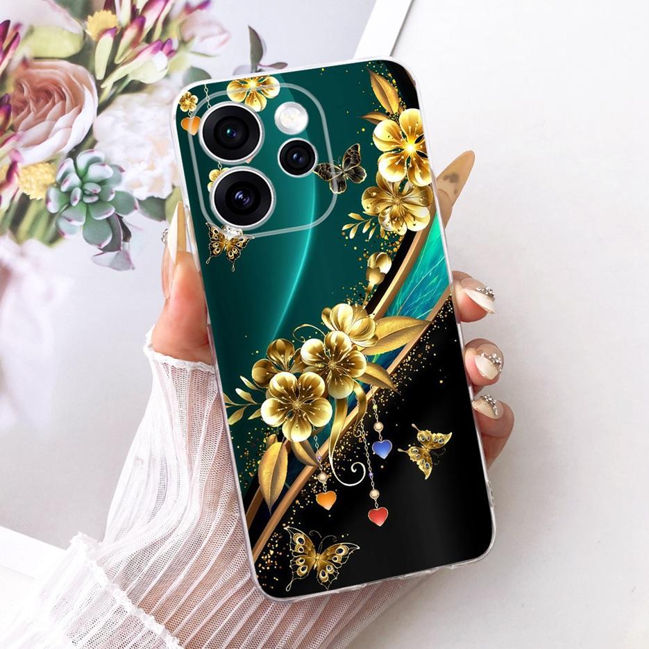 For Oppo Reno 15 FS Case Reno15 F 5G CPH2801 Luxury Butterfly Painted Cover Soft Slim Phone Case For Oppo Reno15 Pro Fundas Bags