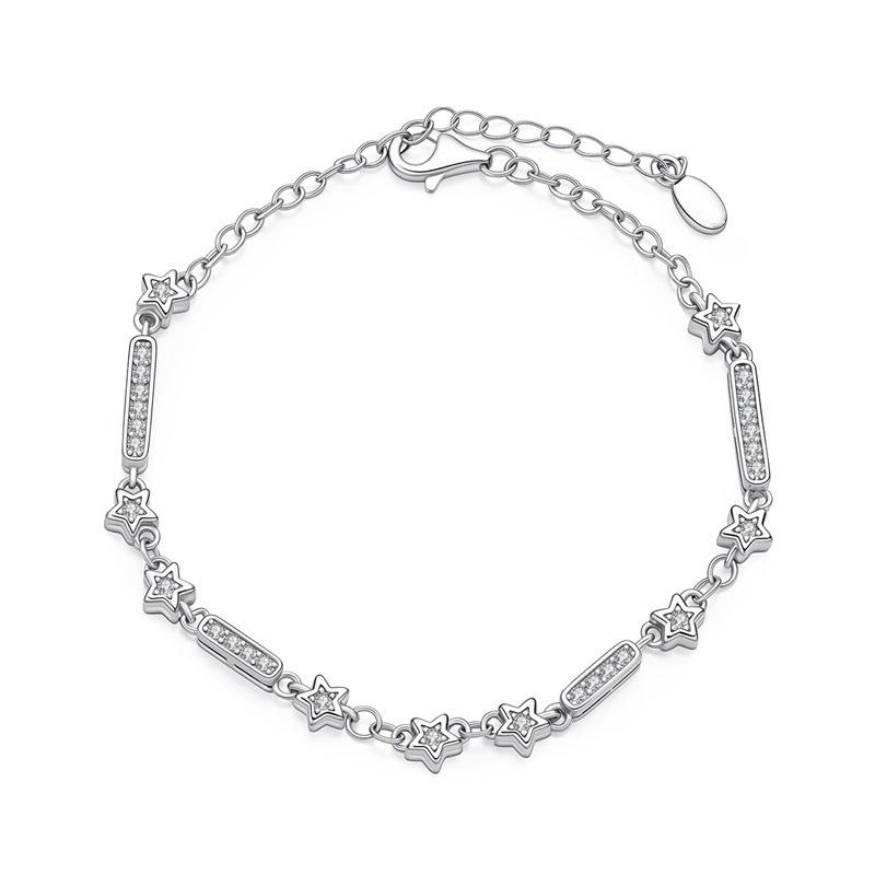DIY Clover Bow Cat Paw Zircon Charm Bracelet Accessories For Women Jewelry Making Beads