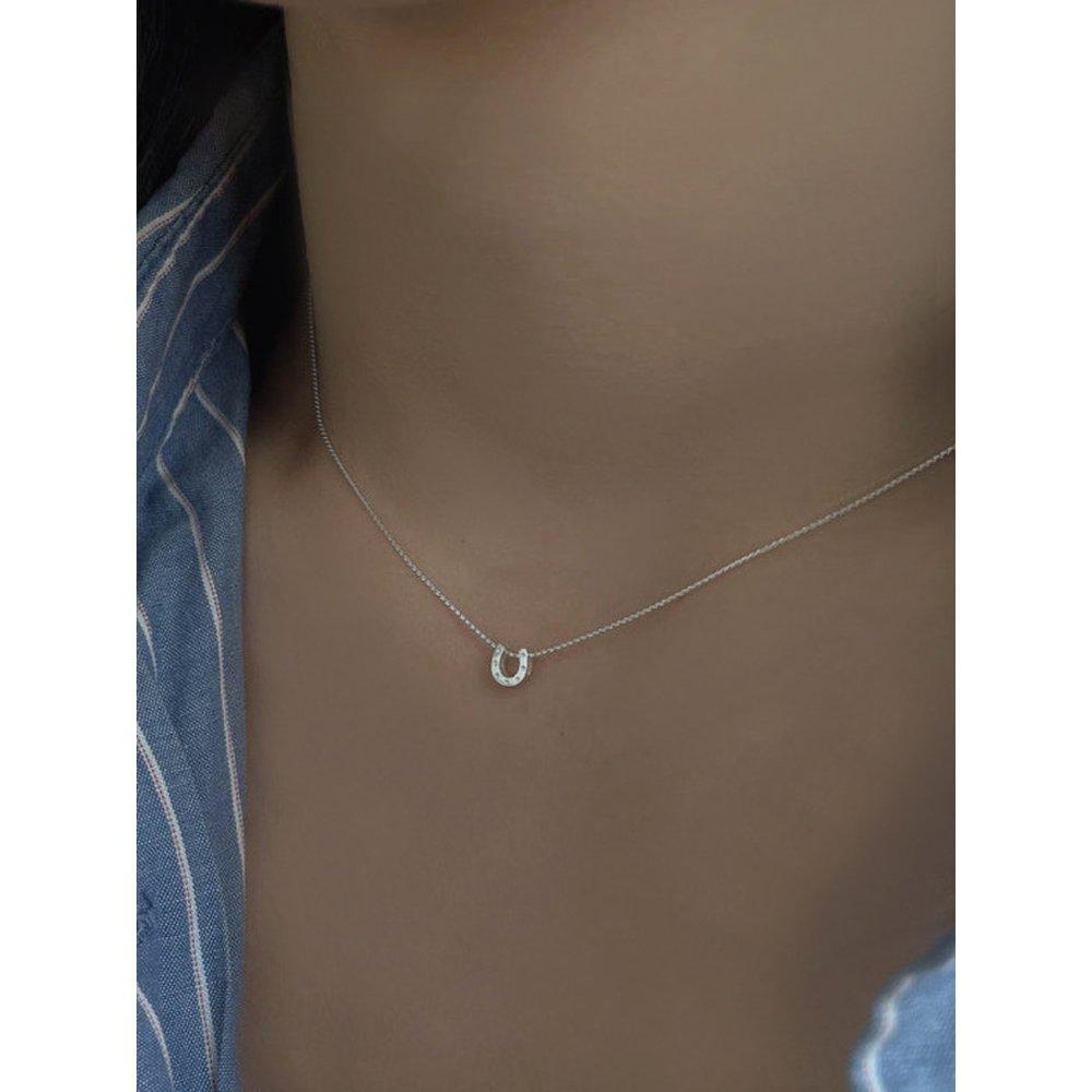 [92.5 Silver]Horse Hoof Of Lucky Necklace