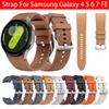 Кожаный ремешок без зазора для Samsung Galaxy Watch 7 6 5 40мм 44мм 43мм 47мм Браслет для Galaxy Watch FE 5Pro 45мм
