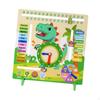 Kids Daily Calendar Season Weathers Clock Teaching Aids, 6 In 1 Montessori Toy
