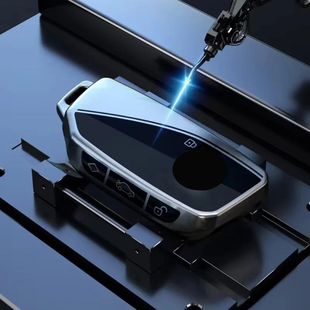 Титаново-серый для BMW I7 X7 G07 LCI IX I20 X1 U11 7 Серии G70 G09 XM U06 G81 M3 Чехол для ключа автомобиля Брелок Аксессуары