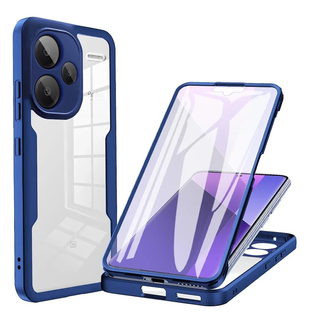 Чехол для телефона с защитой на 360° ударопрочный для Redmi Note 9 9s 10 11S Note 12 13 14 Pro Plus 5G Note 14 Pro 4G