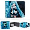 Anime Hatsune Miku PU Leather Wallets Kawaii Short Purse Wallet Po Card Holder Cartoon Virtual Singer Manga Coin Purse Gifts