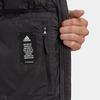 adidas Zne Пуховик однотонный зимний уличный с обычными рукавами и капюшоном спортивный стеганый пуховик мужские куртки черный DZ1446