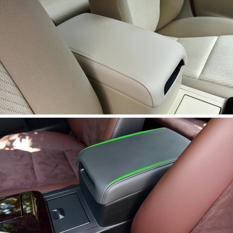 Car Microfiber Leather Interior Center Armrest Box Cover Sticker Trim For Toyota Camry 2012 2013 2014 2015 2016