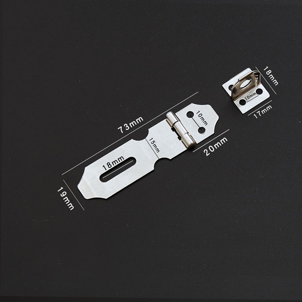 Door Window Hardware Stainless Steel Padlock Gate Hasp Lock Box Buckle