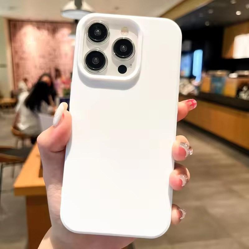Модный мягкий чехол для телефона в конфетных цветах для iPhone 16 12 14 13 15 12 11 Pro Max 14Plus X 7/8, защитный бампер для камеры, матовый чехол