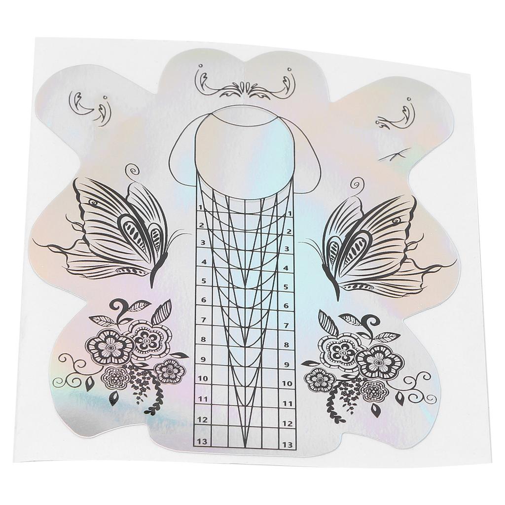 300шт формы геля для ногтей утолщаются самоклеящиеся наклейки для наращивания ногтей для женщин