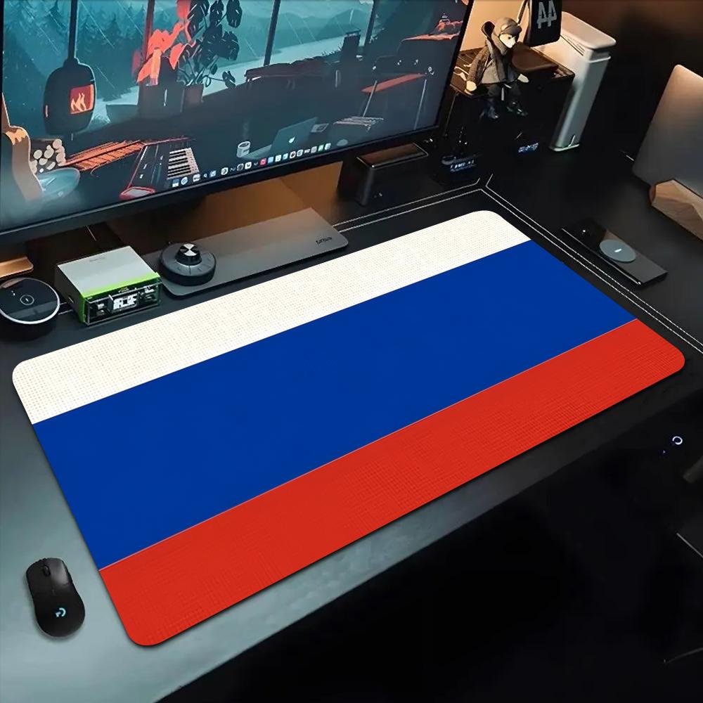 Коврик для мыши с российским флагом 500x1000 мм Большой игровой коврик для мыши Геймерский XL Резиновый Коврик для клавиатуры Отаку Настольный коврик для ноутбука