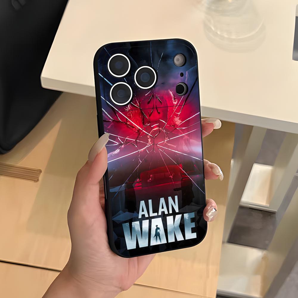 Чехол для телефона A-Alan W-Wake 2 для IPhone 17 Air 16 E Pro Max 15 14 13 Mini 12 Pro 11 Max Plus Черный Мягкий