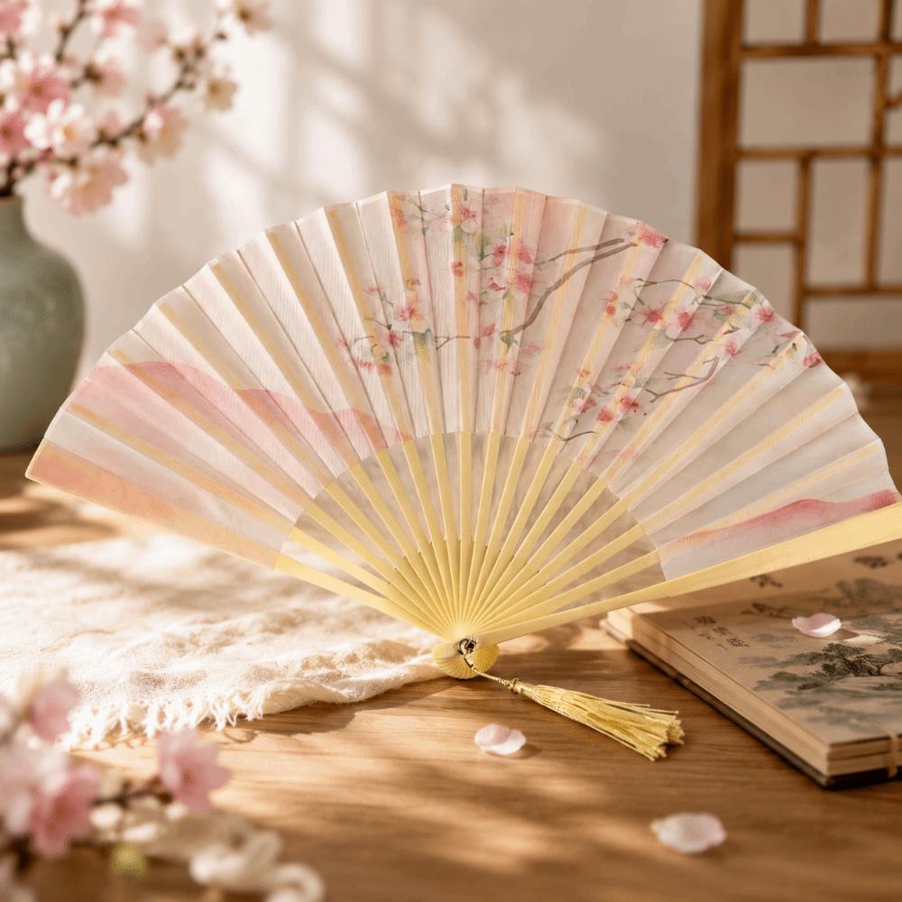 Chinese Style Hand Fan Collapsible Dance Fan Home Ornaments Decorative Fan Wedding