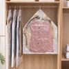 Transparent Hanging Vacuum Storage Bags Hang Hook Clothing Dustproof Cover  Clothes