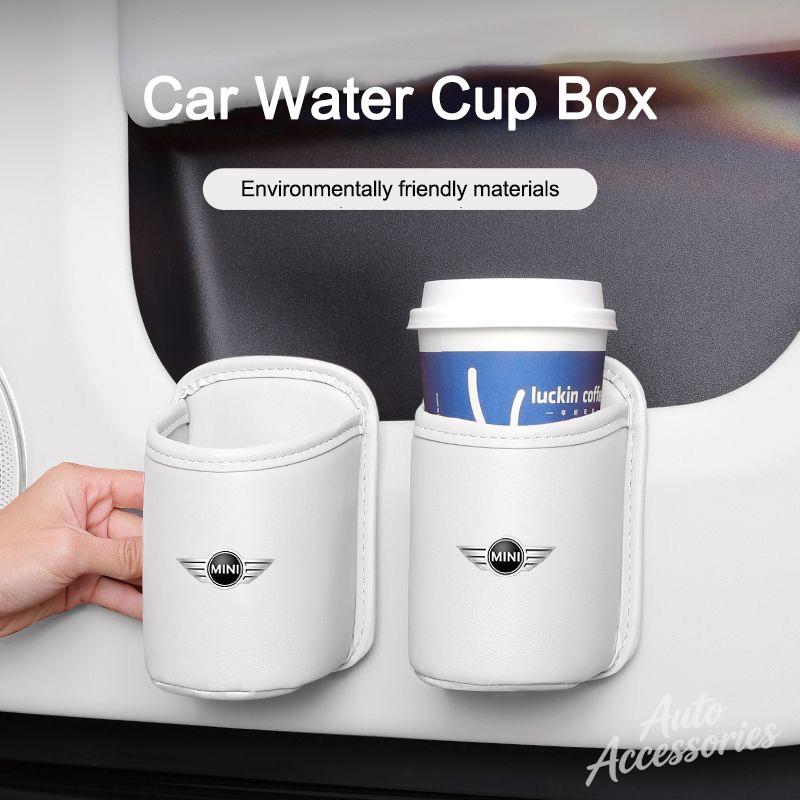 Car Water Cup Box Back Seat Drink Rack Storage Accessories For BMW bgt3 Cooper One JCW Works Clubman R56 F55 F56 R57 R58 sticker 3bgt