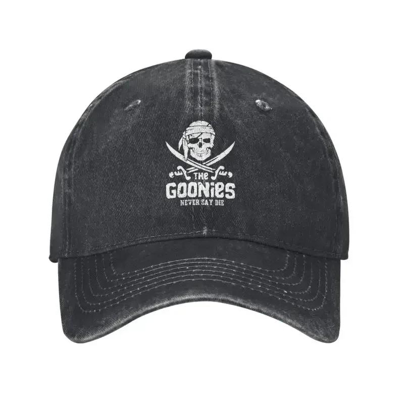 Модная бейсболка The Goonies с черепом и пиратами, регулируемая, унисекс, хлопковая, из фильма, папина кепка, защита от солнца, Snapback