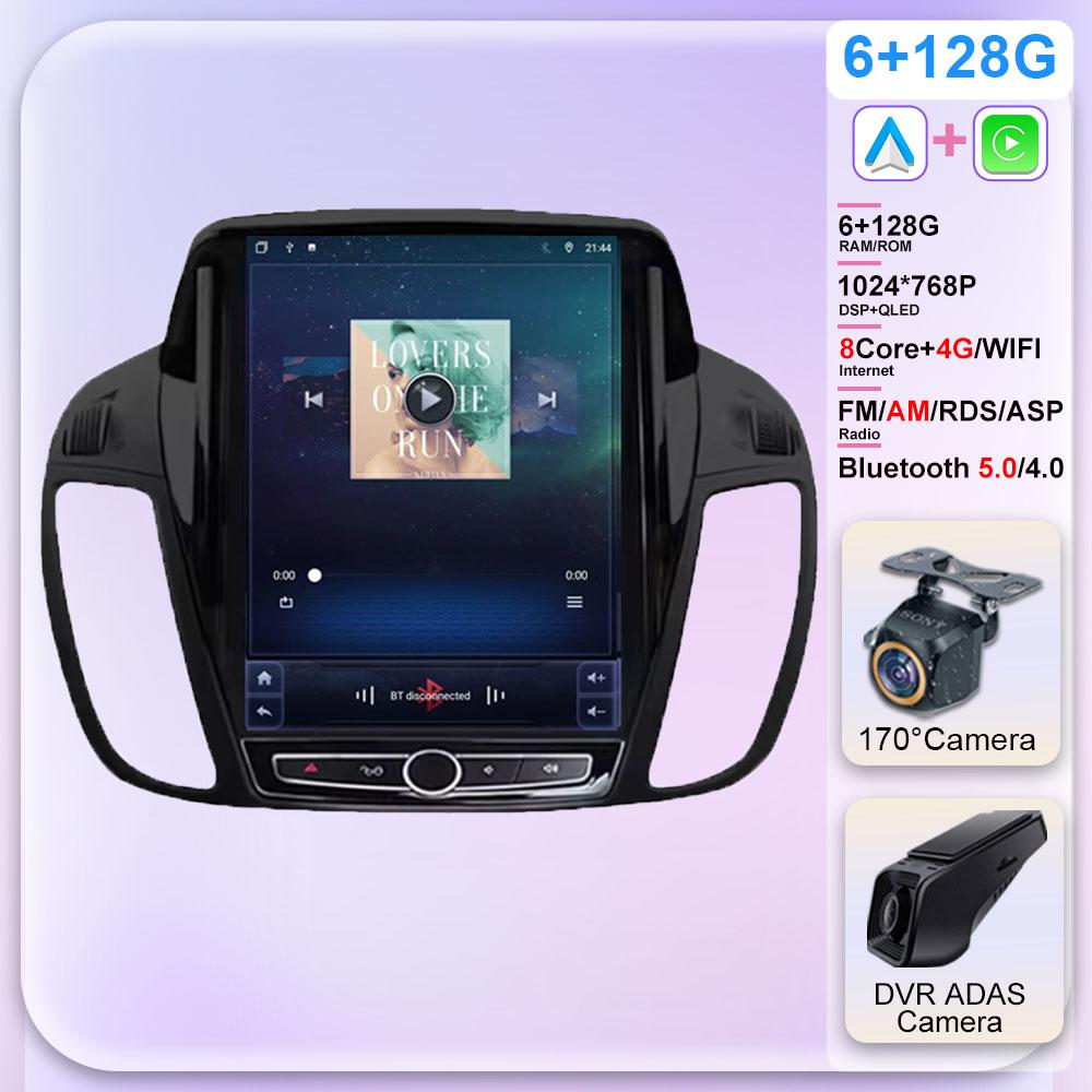 9,7-дюймовый Android для Ford KUGA C-max Escape 2013 - 2015 Автомагнитола Авто Мультимедийный Плеер GPS Навигация Carplay 5G WIFI Не 2Din