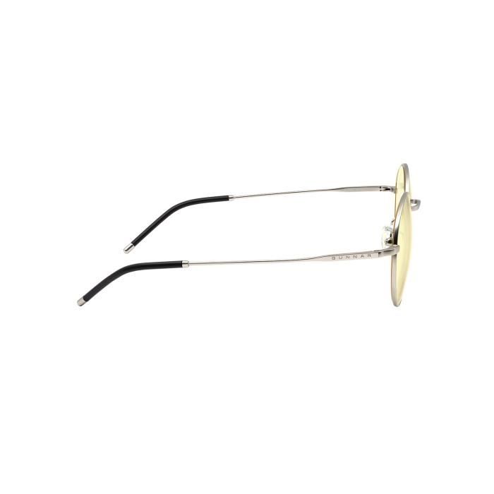 Lunettes Anti Lumière Bleue - GUNNAR - Ellipse Silver - Argent - Mixte - Adulte