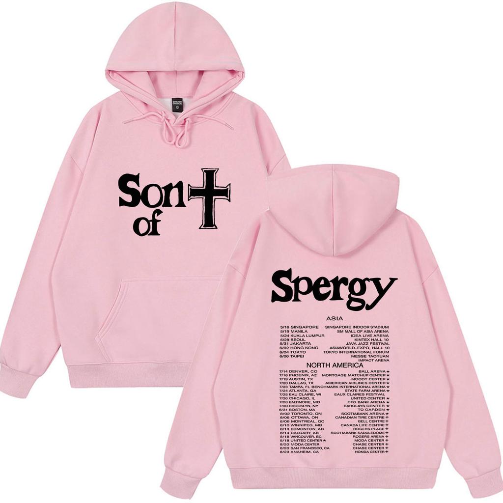 Худи с принтом Daniel Caesar Son of Spergy Tour Мужское Женское Хип-хоп Толстовка С длинным рукавом Повседневная Свободная Одежда