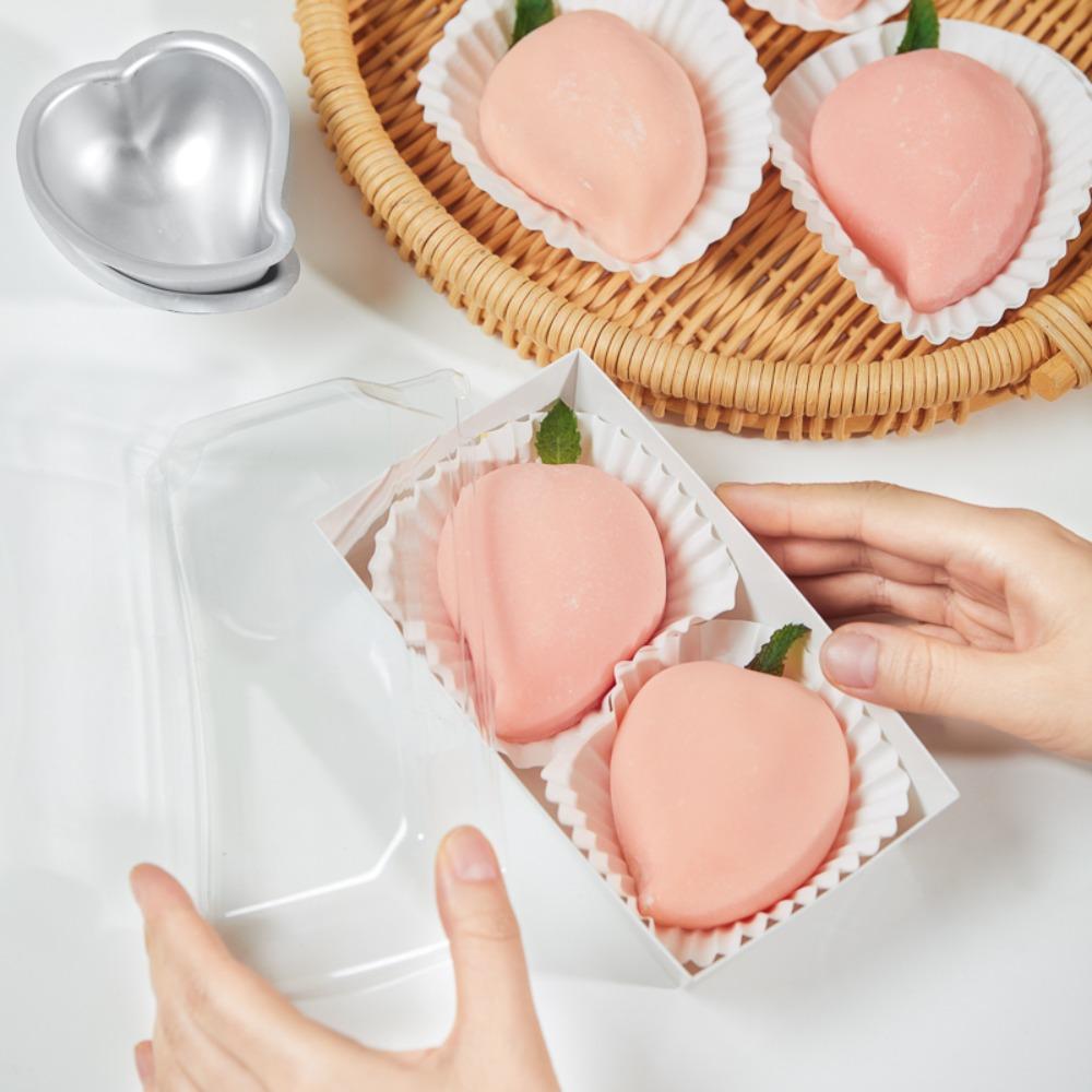 3 шт. прочная алюминиевая форма в форме манго креативные удобные металлические формы персиковая серебряная форма для торта дома