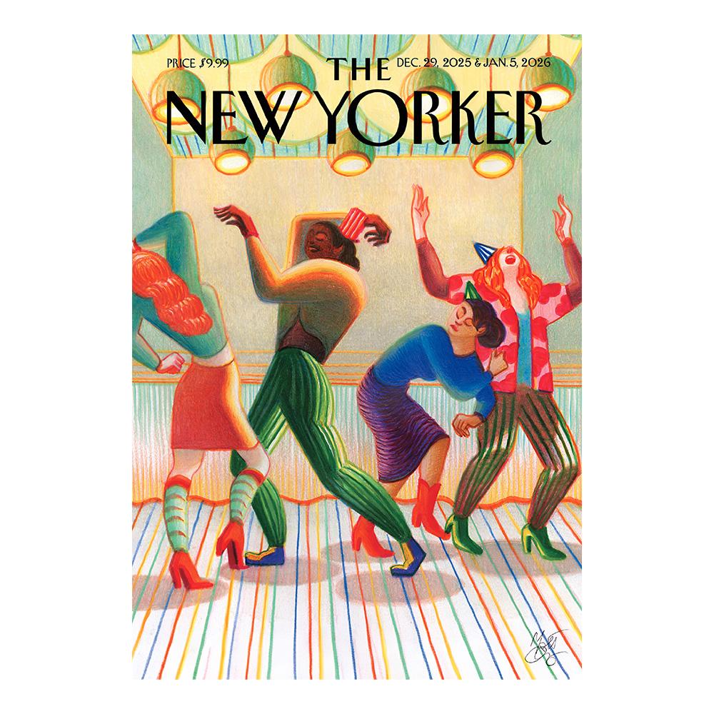 2026 Постер журнала New Yorker Водонепроницаемая картина на холсте Кафе Бар Домашний Декор Подходит для Гостиной Спальни