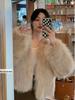 2024 Женское плюшевое пальто из искусственного лисьего меха высокого класса - Короткое, сексуальное и готовое для инфлюенсера