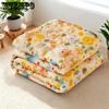 All Seasons Lightweight Cute Soft Dormitory Blankets Quilts Retro Elegant Printed Large Size Simple Retro Foldable Blankets