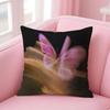 Cute Butterfly Cushion Cover Natural Linen Pillow Case DoubleSided Print Decorative Sofa Pillowcase Home Decor Gift