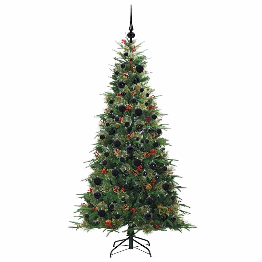 Artificial Foldable Christmas Tree Green 180 cm PE and PVC