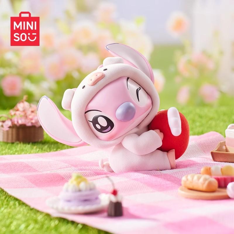 Miniso Disney Lilo Stitch Series Животная вечеринка Слепой бокс Милая коробка-сюрприз Фигурка Украшение Милая кукла Рождественская игрушка на Хэллоуин