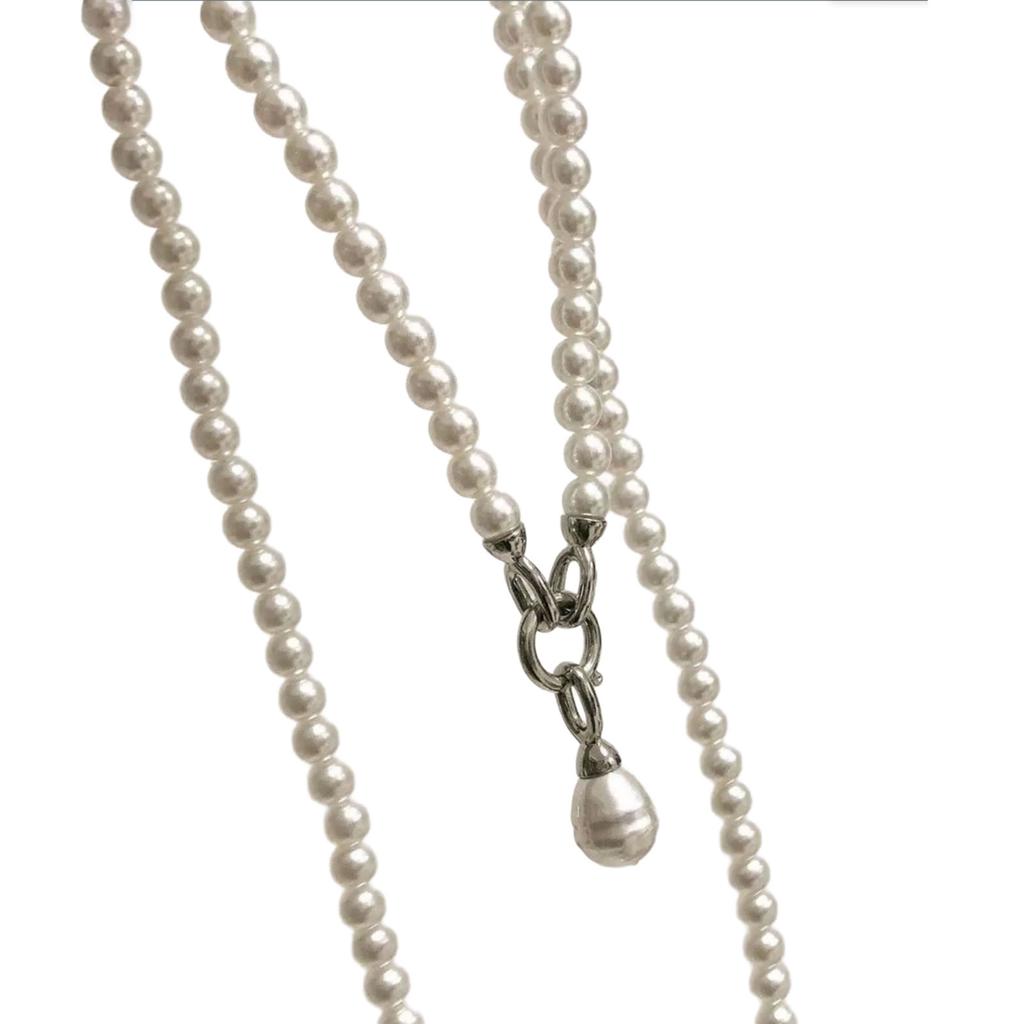 Elegant Pearls Body Chain Necklace Stylish Pearls Body Accessory Elegant Crossbody Chain for Party and Wedding Wear