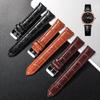 Crocodile Leather Watchband Genuine Leather Straps Watch Strap Butterfly Buckle Watch Accessories Belt
