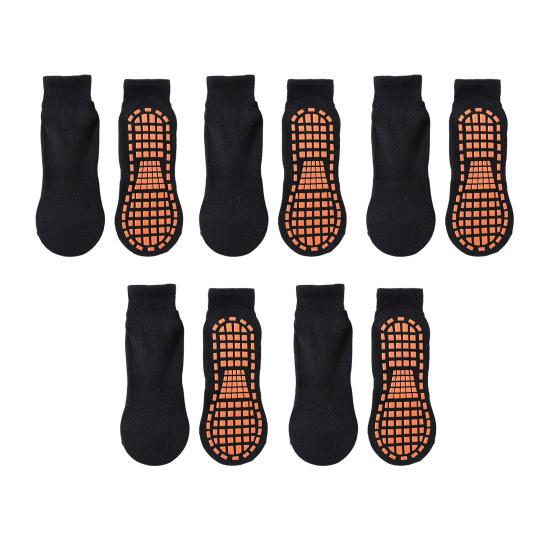 5 пар взрослых массажных носков, противоскользящие хлопковые носки для батута, дышащие, эластичные, короткие носки для занятий йогой и спортом