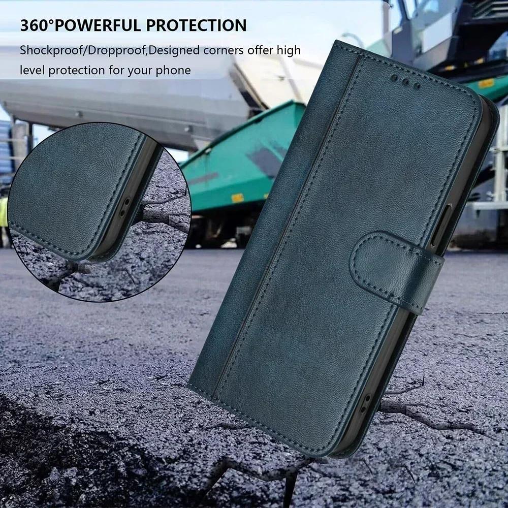 Ретро Кожаный Чехол-Кошелек для Телефона Для Infinix Note 50 Zero 40 40X Hot 50i 40i GT 20 Pro Smart 9 8 Plus 7 HD Cover-Подставка Слот для Карт