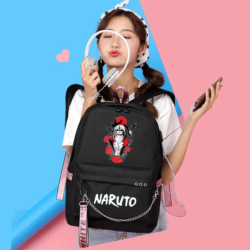 3 шт./компл. рюкзак аниме «Наруто» для мальчиков и девочек, школьная сумка, школьный рюкзак Kawaii, сумка для мужчин и женщин, дорожная сумка для отдыха
