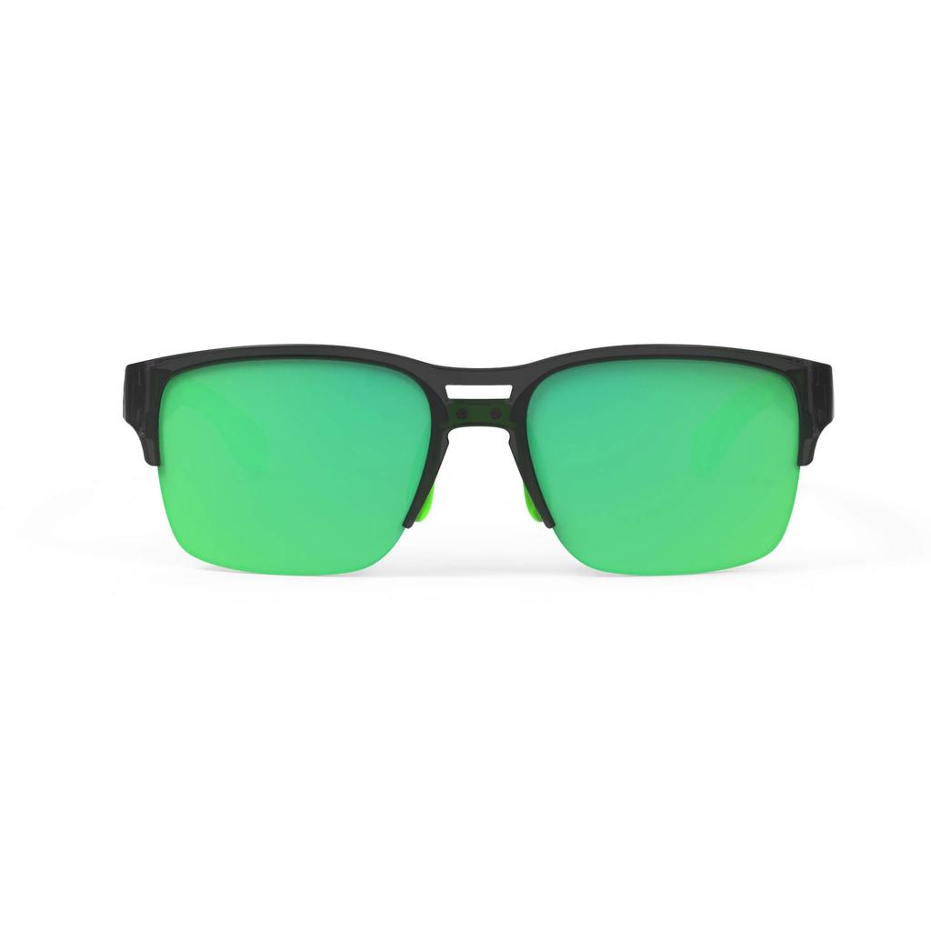 Солнцезащитные очки RUDYPROJECT в полуободковой оправе SPINAIR 58 Crystal Graphite 3FX HDR Multi Laser Green Lens Frame/Polar SP586195-0000