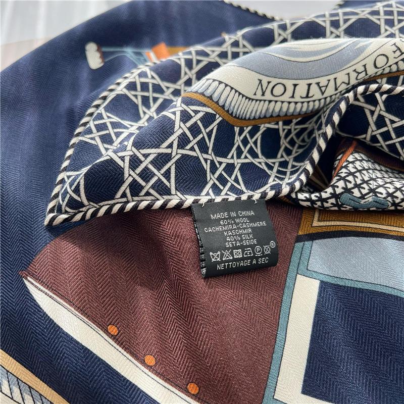 Роскошный шелковый шерстяной шарф Mulberry, треугольный шарф, офисный женский шарф-повязка для волос, женский шарф-шаль