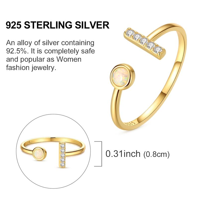 Ring 925 Sterling Silver Sparkling Gold Heart Star Moon Chain Ring For Women Man Girl Wedding Anniversary Part Ring Jewelry Gift