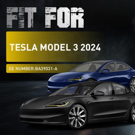 BA39031-A ЖЕЛТАЯ ПЛАТА Светодиодный Дневной Ходовой Свет Передний Для 2X Tesla Model 3 2024