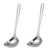 Gil Company Stainless Steel Soup King Spoon Mini Ladle RJ15D, Silver, 2 Pieces, Korean Popular Tableware